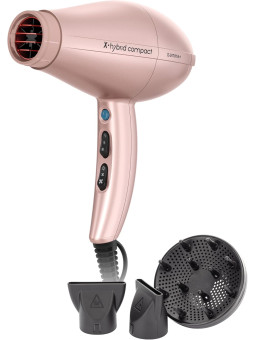 Gamma+ X hybrid compact rose gold hair dryer