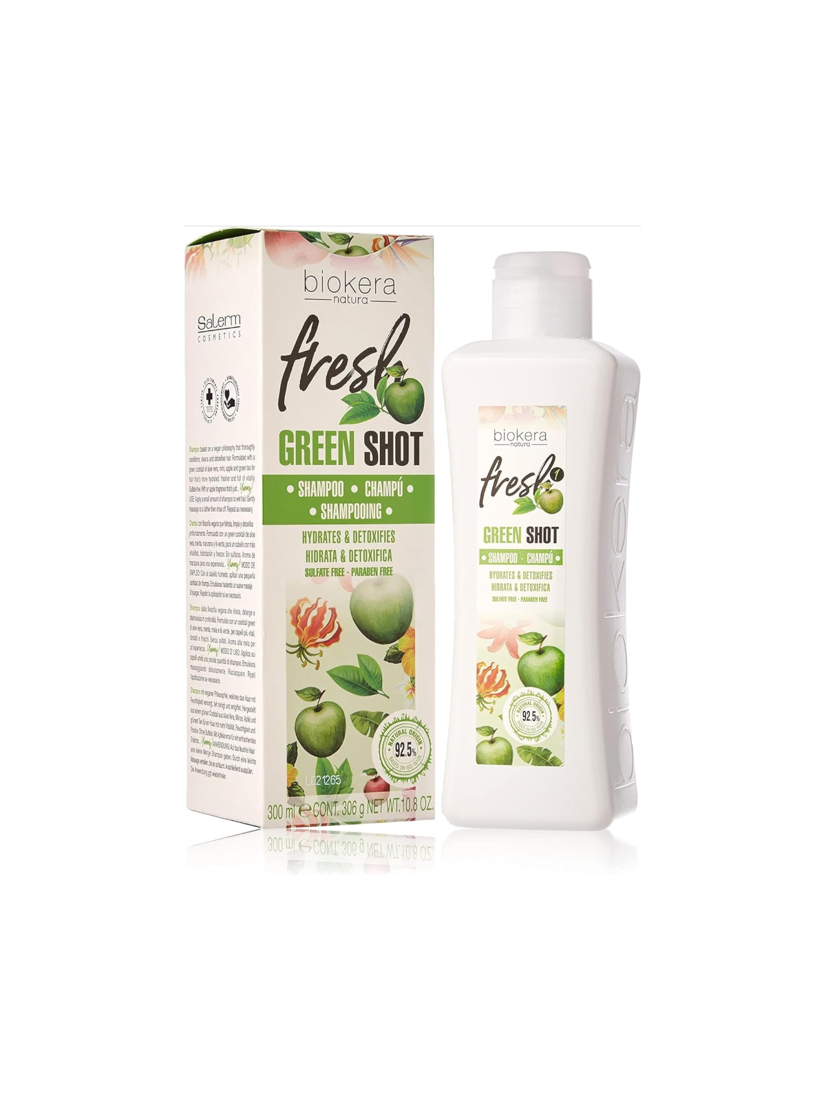 Salerm biokera green fresh champú vegano 300 ml