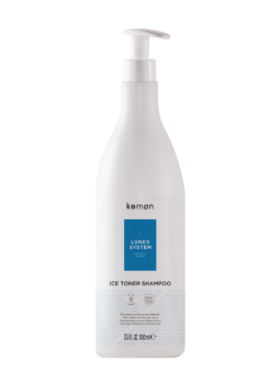 Kemon lunex system anti yellow ice toner shampoo 1000 ml