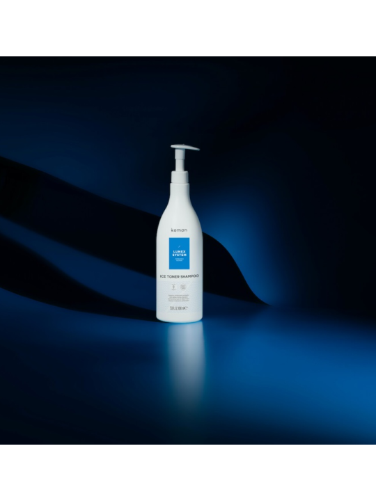 Kemon lunex system anti yellow ice toner shampoo 1000 ml