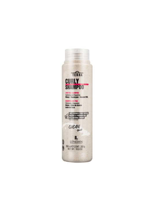 Lendan terra curly low poo champú para cabello rizado 300ml