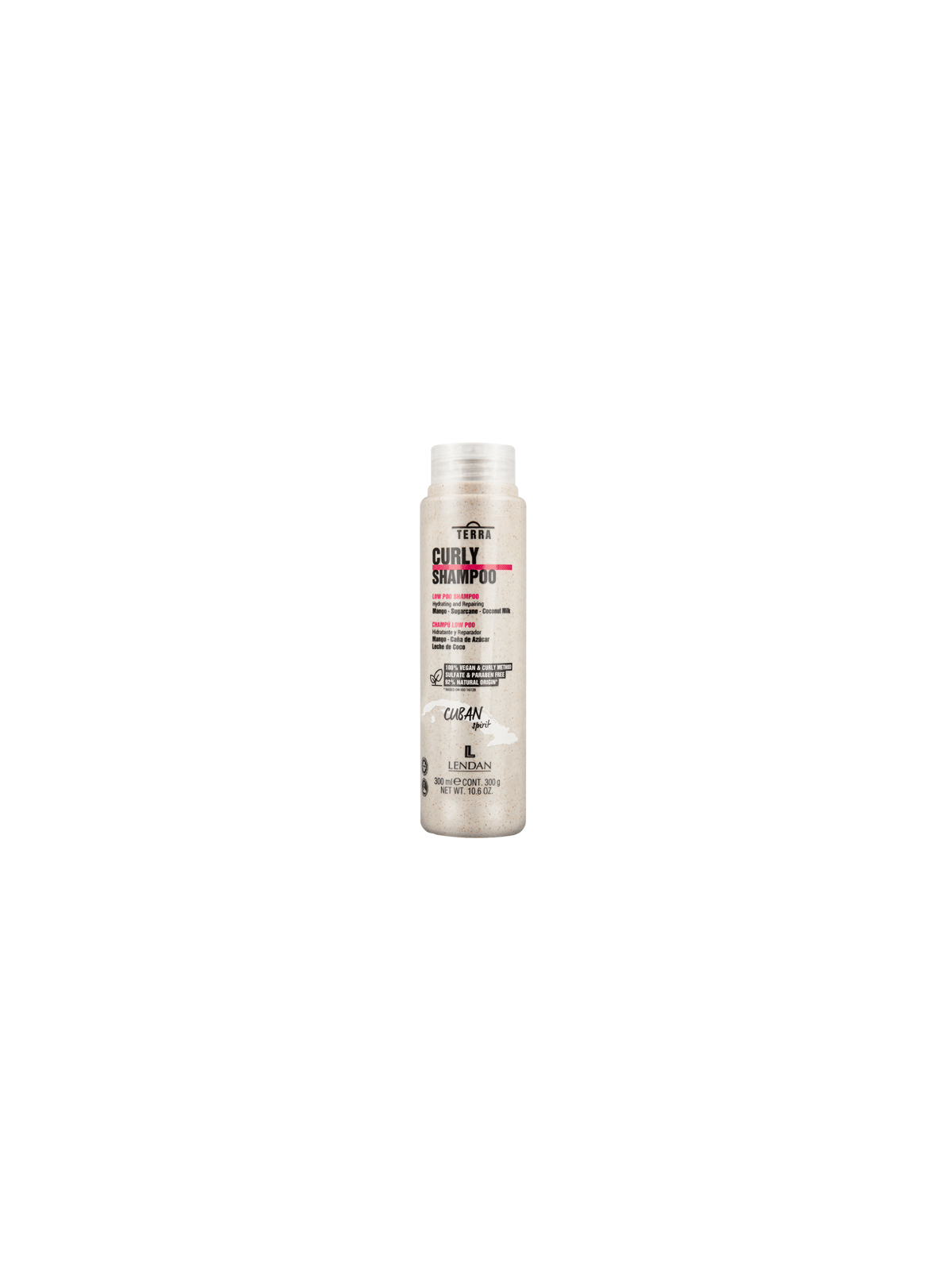 Lendan terra curly low poo champú para cabello rizado 300ml