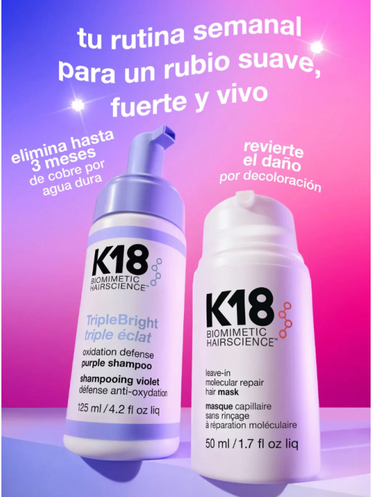 K18 TripleBright Purple Shampoo 125 ml